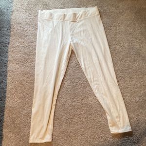 Cream colored leggings XL